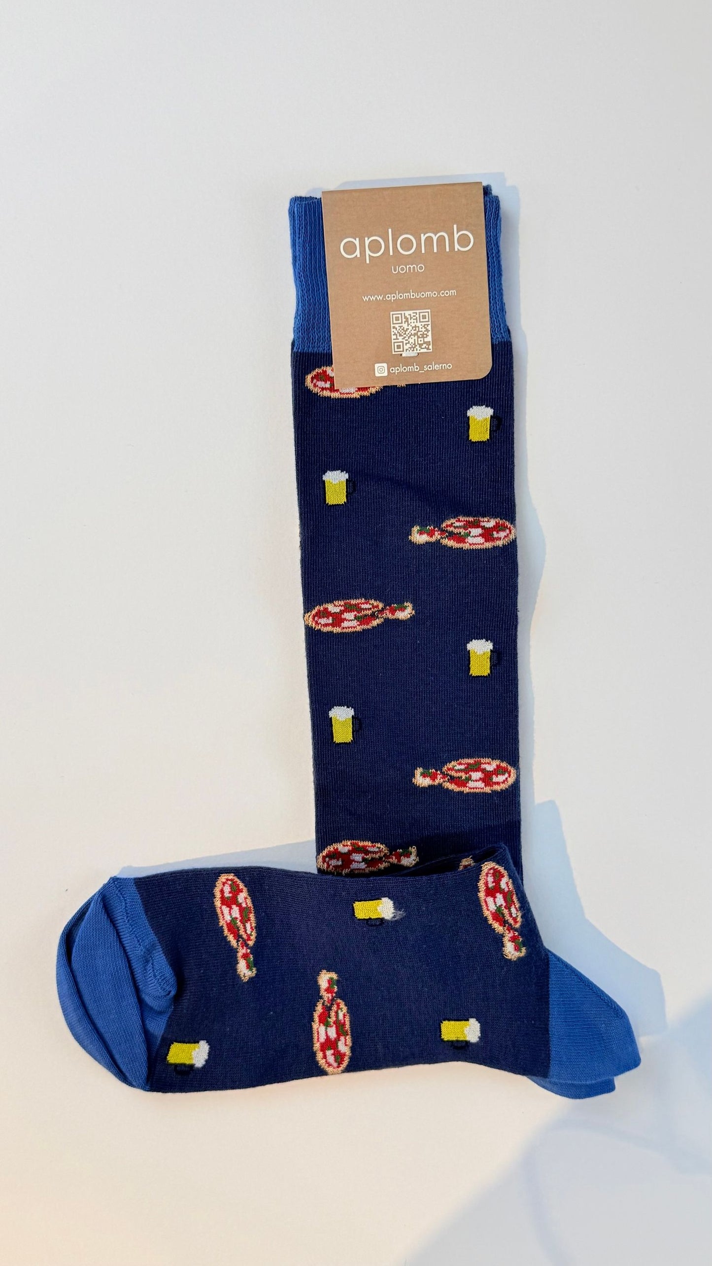 PIZZA157GUH77/BLU - CALZA - aplomb