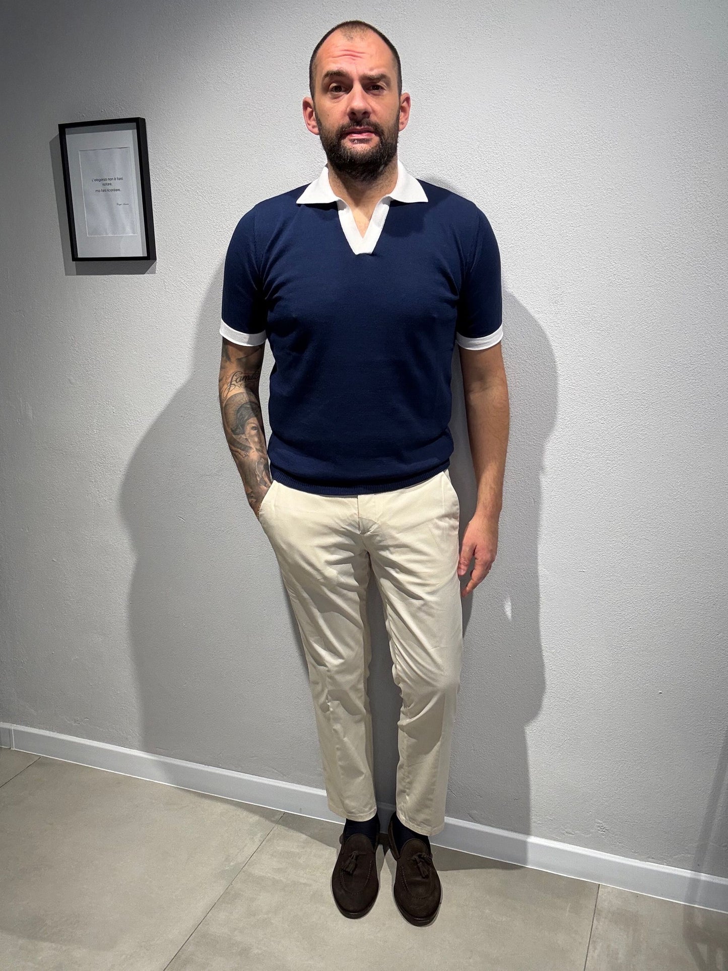 LD1277BICOLOR/BLUBIANCO - POLO DERBY M/M - ASHEVILLE