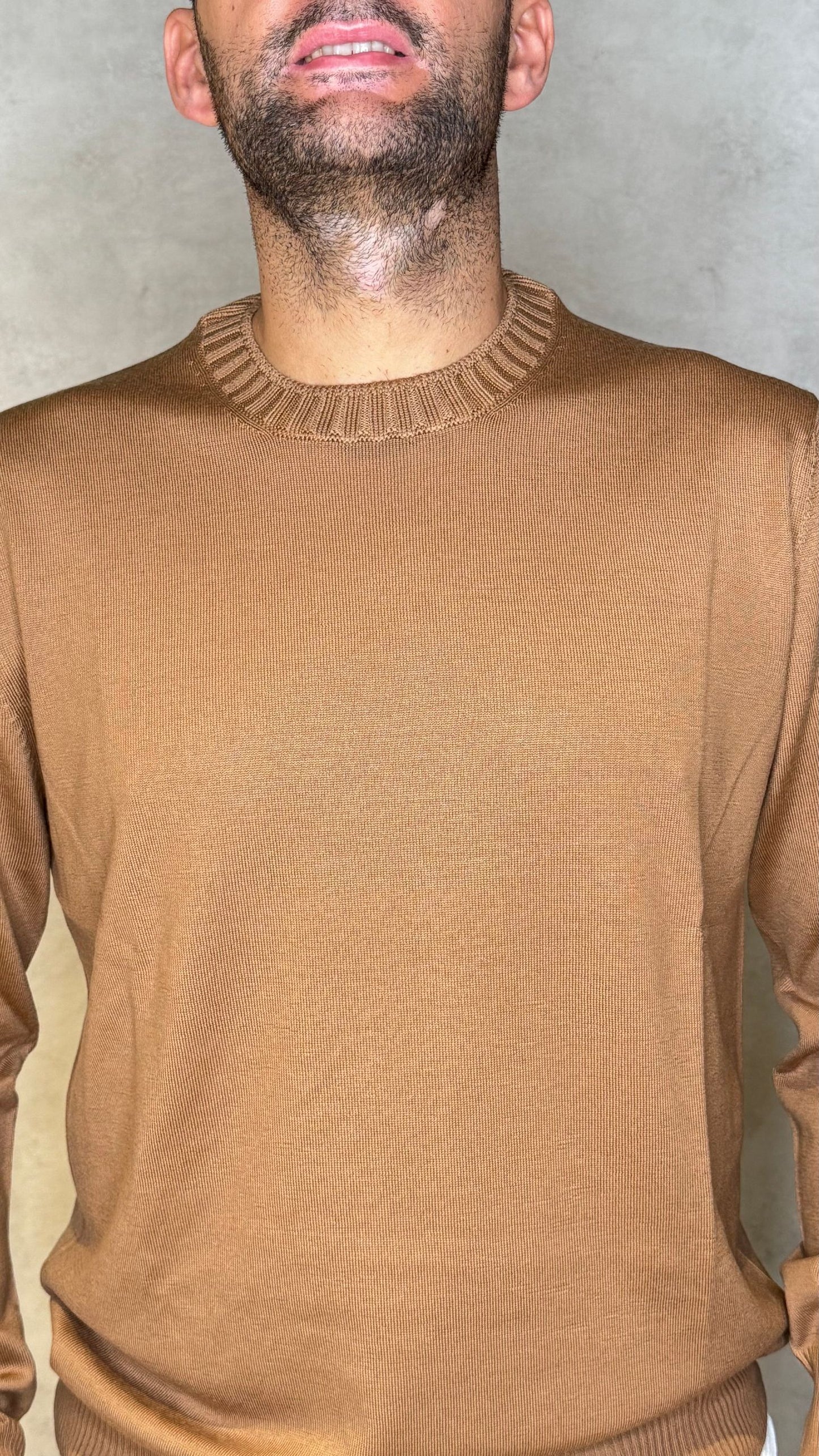 GIROCOLLO57124/14821/COGNAC - MAGLIA - aplomb