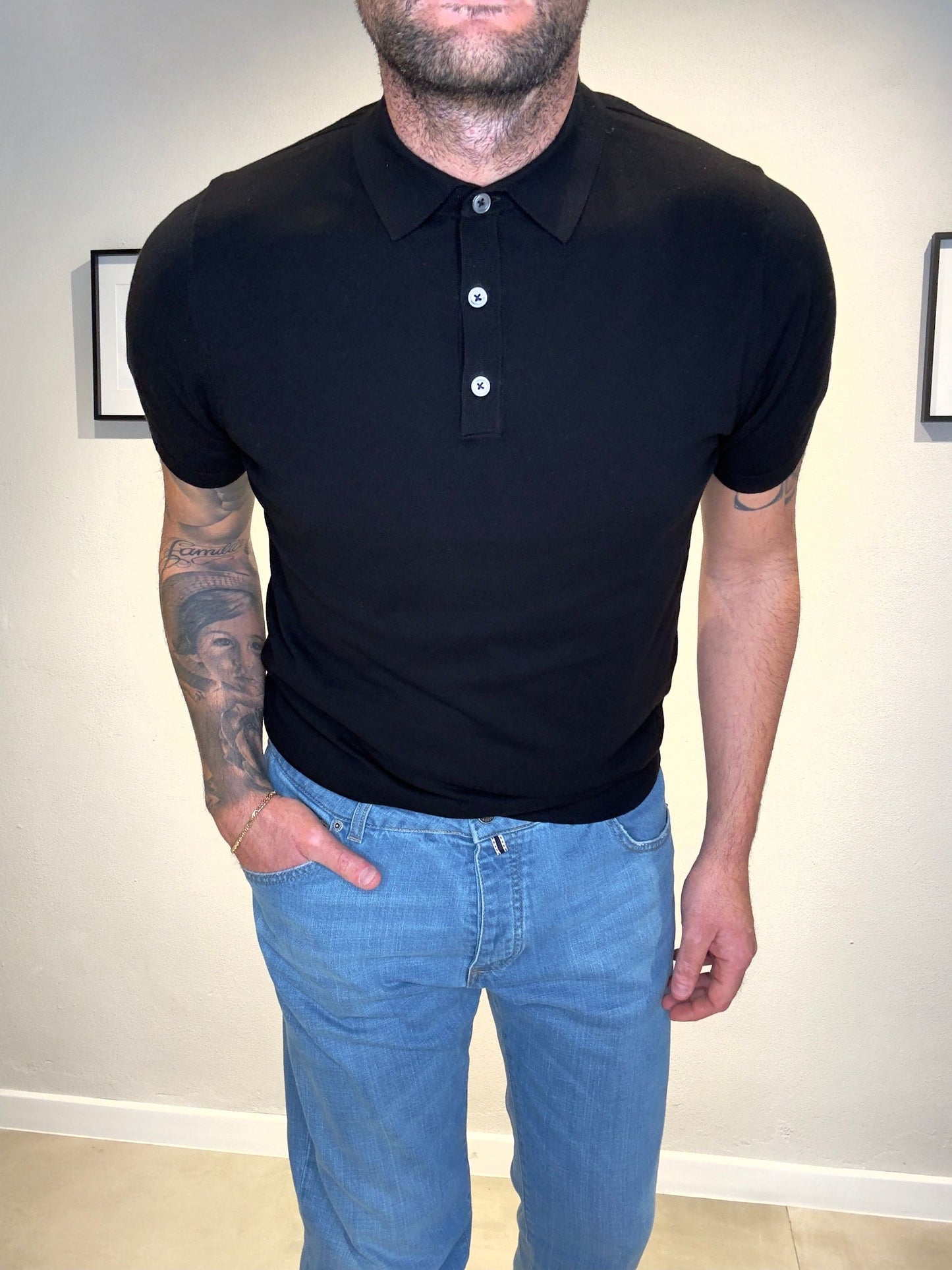 DK87004/NERO - POLO M/M - DIKTAT