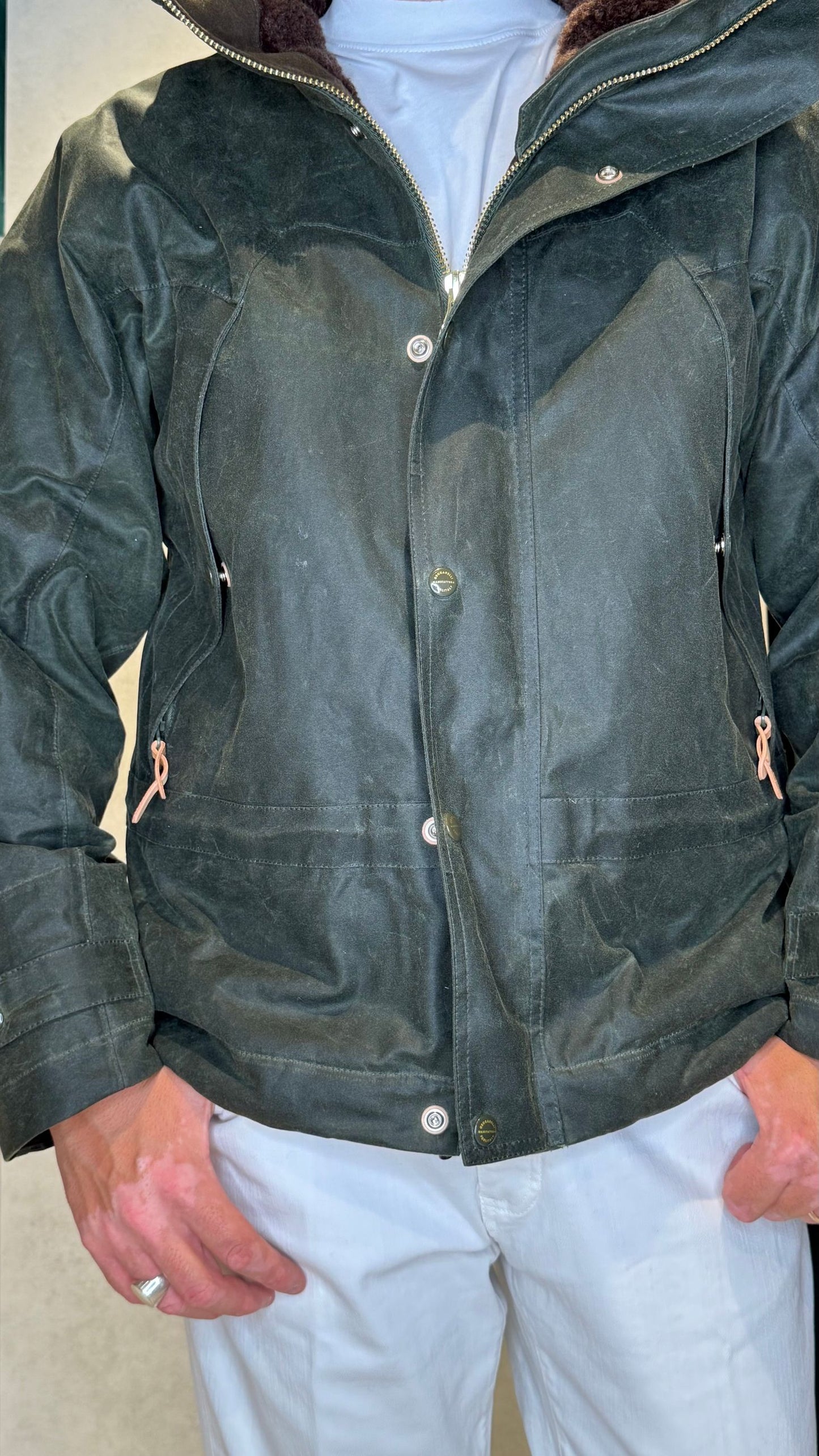 7003-WX/DARKGREEN - GIUBBINO - MANIFATTURA CECCARELLI