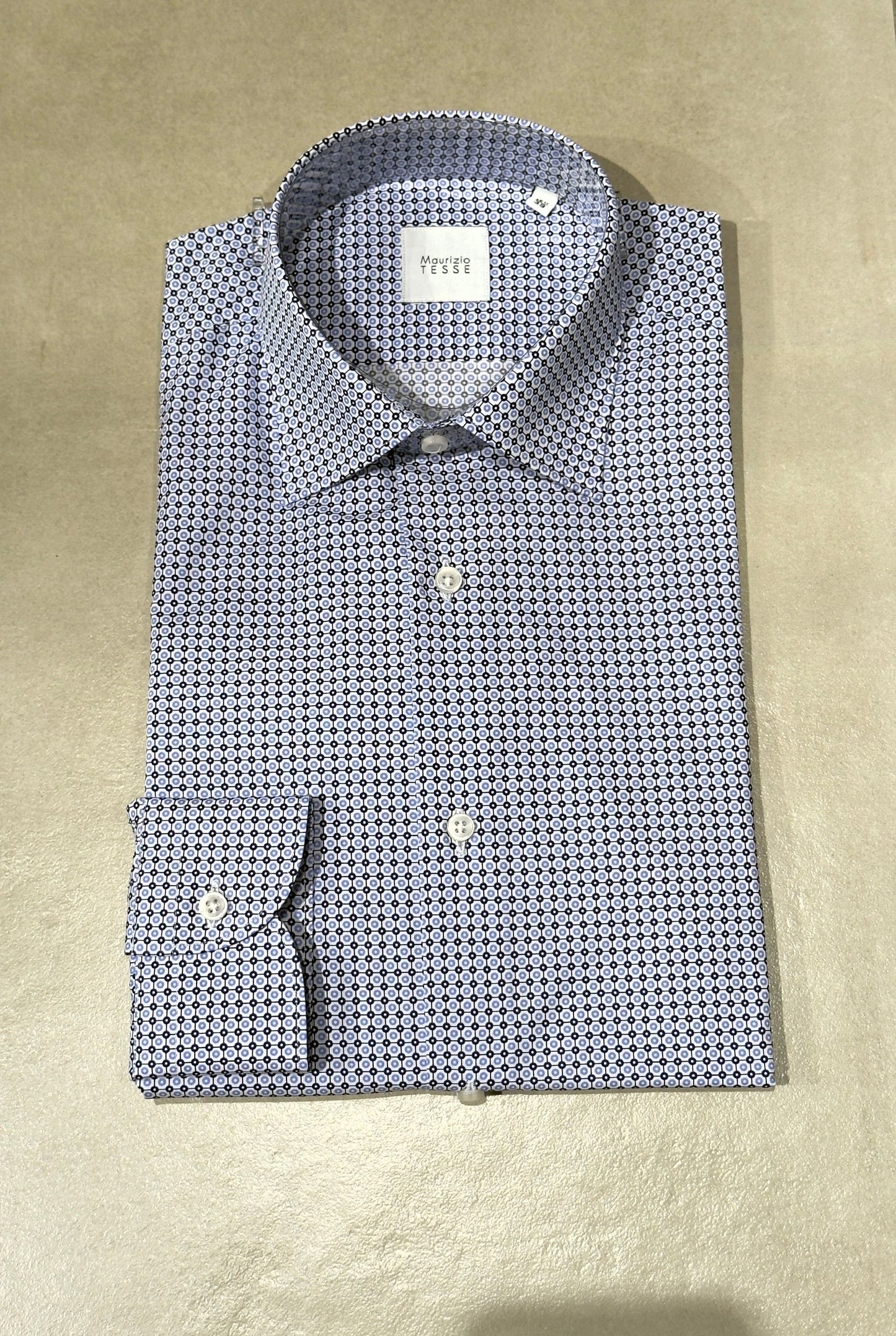 TRANIPOIS/BIANCOBLUCELESTE - CAMICIA - MAURIZIO TESSE