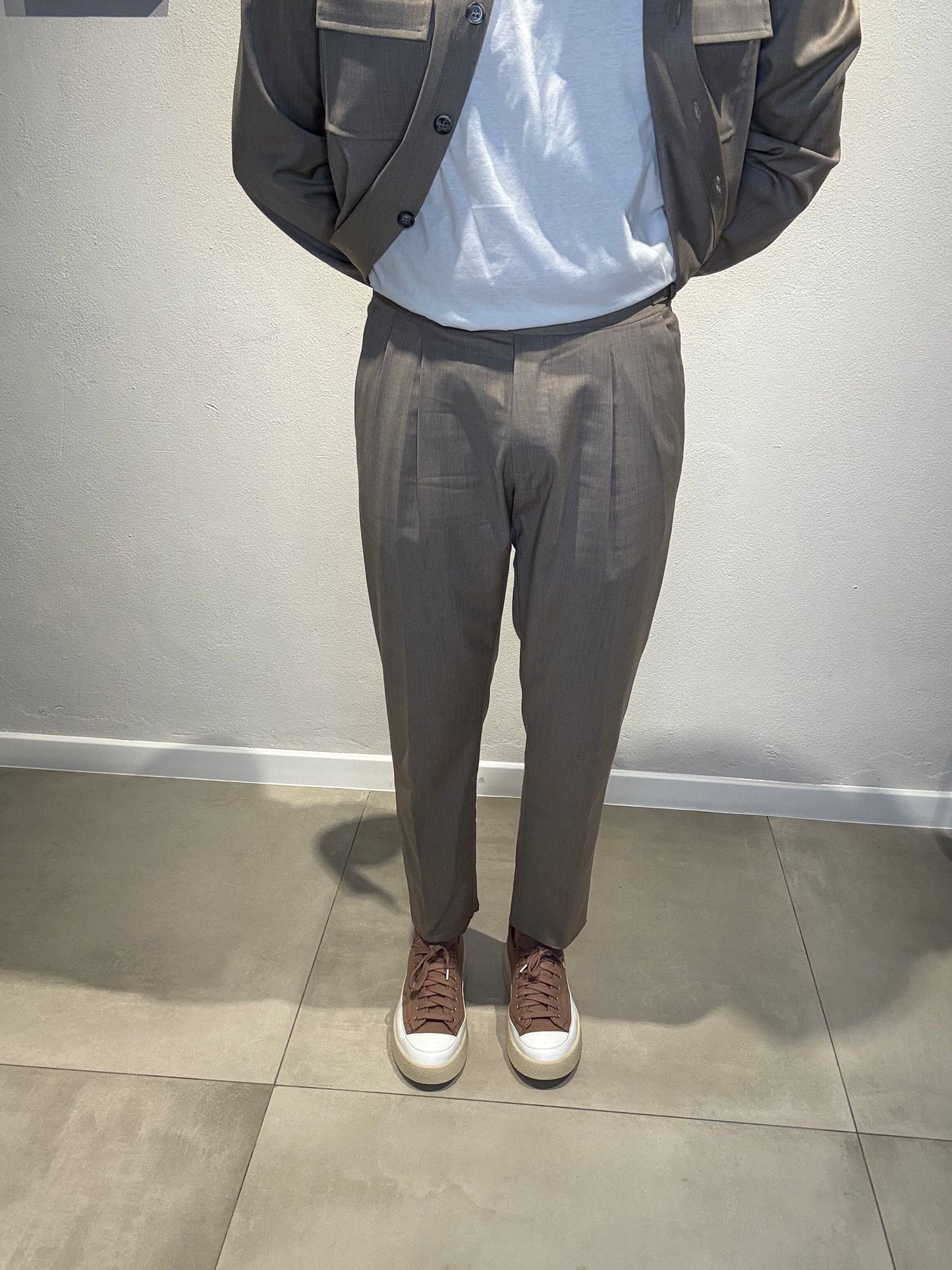 GIOVANNIT109/SABBIA - PANTALONE DOPPIA PENCE - VANDOM