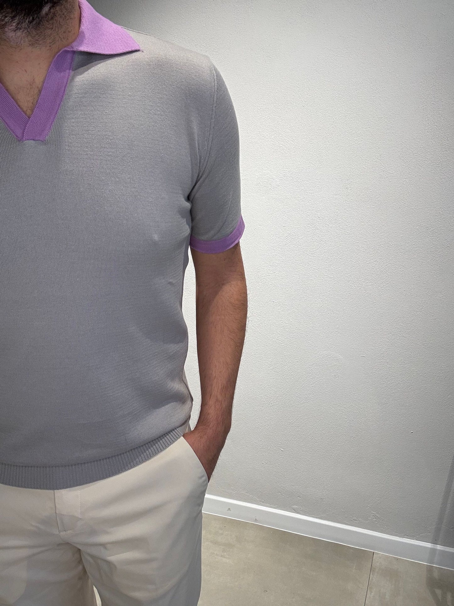 LD1277BICOLOR/GRIGIOROSA - POLO DERBY M/M - ASHEVILLE