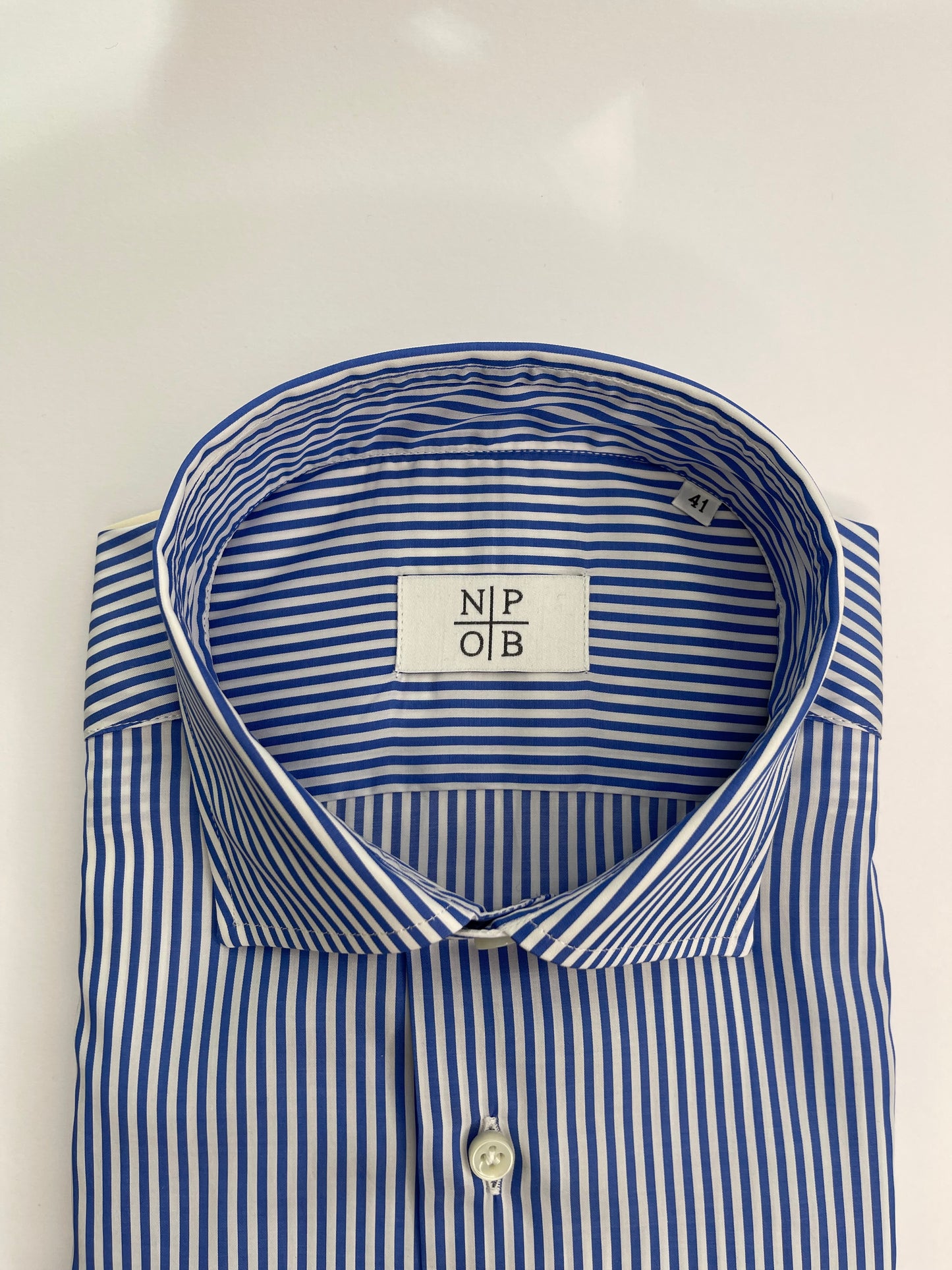 SR049SP036000 - CAMICIA RIGATA BIANCO/BLUETTE - MASTRICAMICIAI