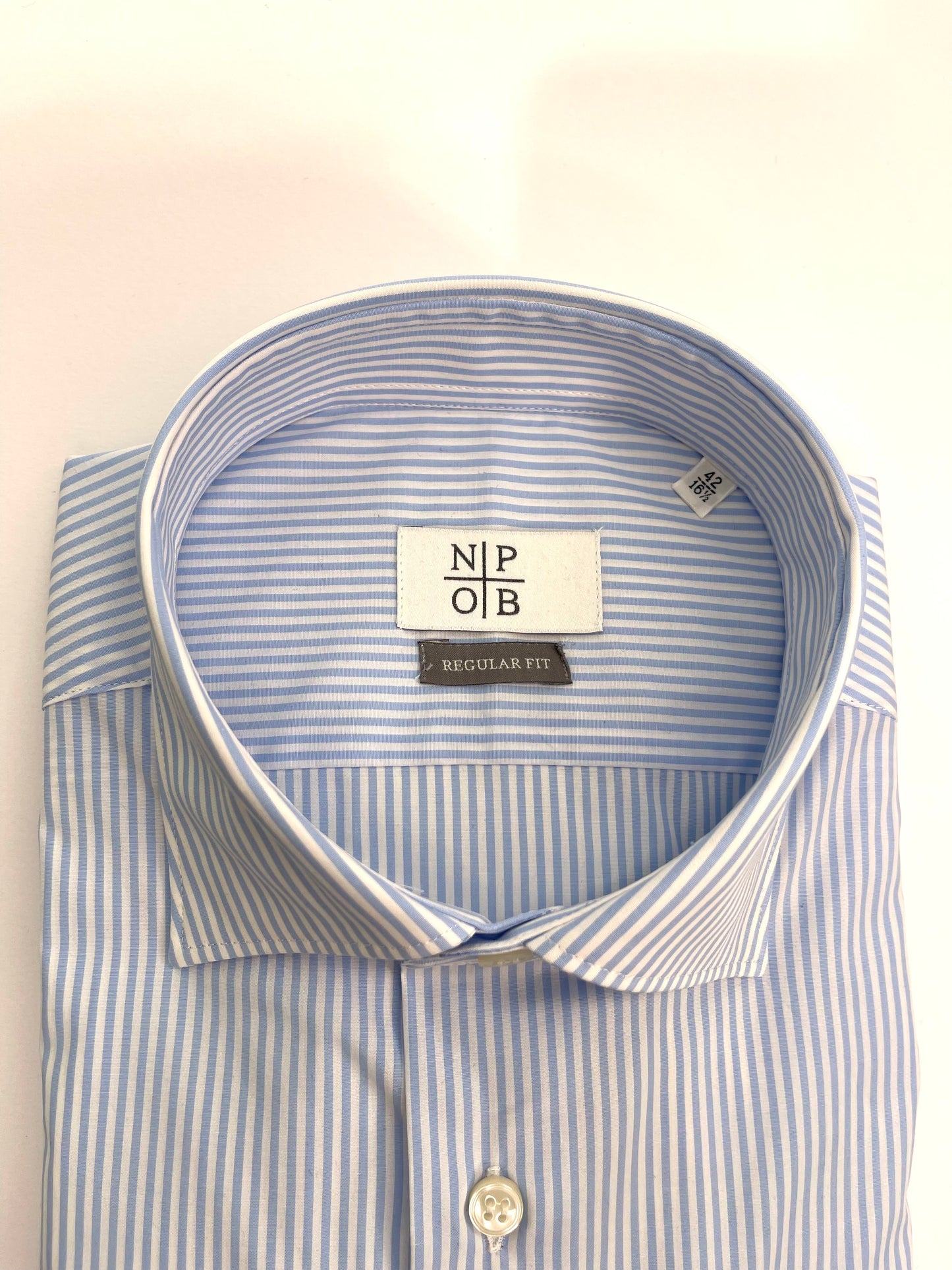 IR049CN50300 - CAMICIA RIGATA BIANCO/CELESTE - MASTRICAMICIAI