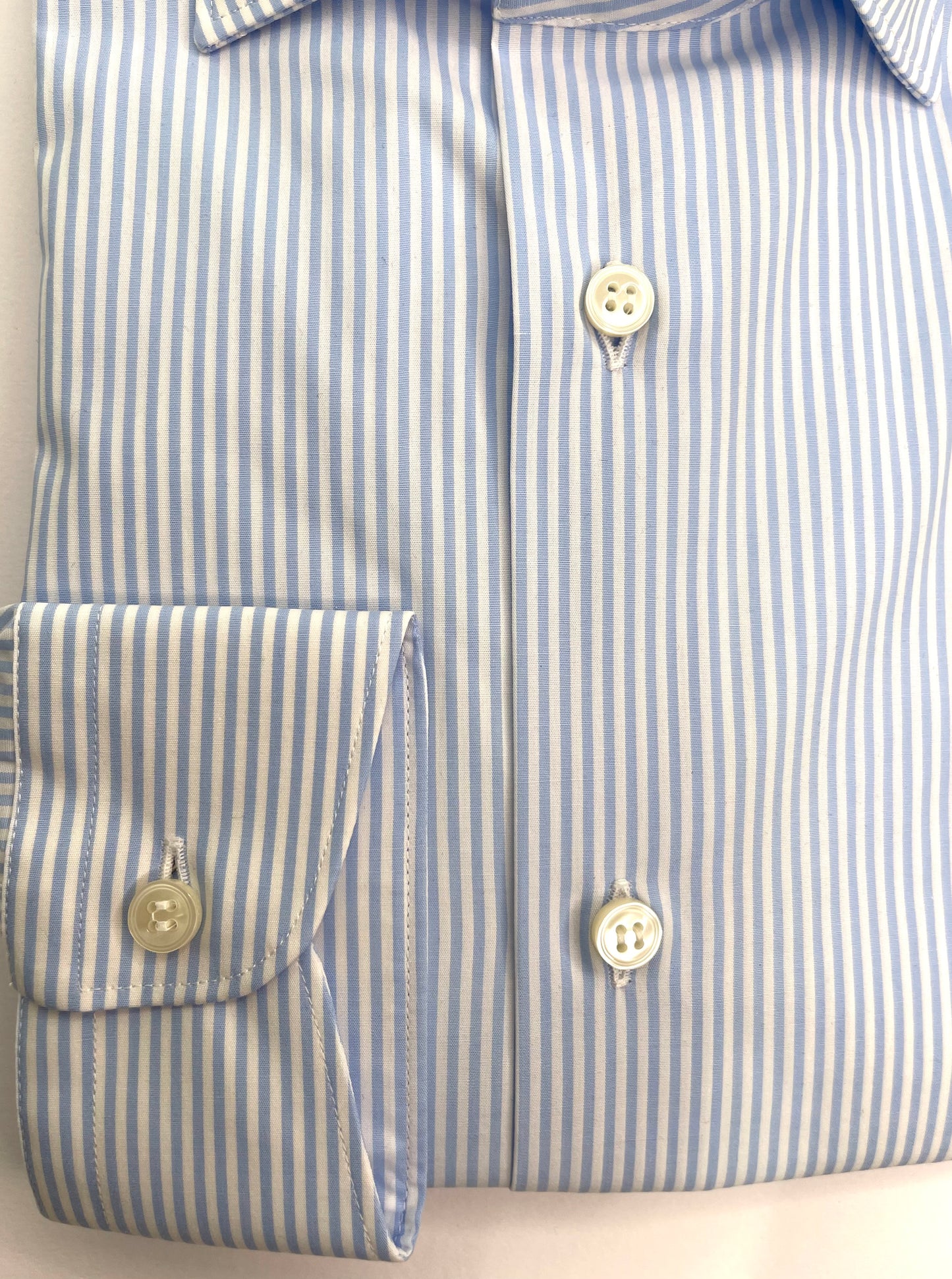 IR049CN50300 - CAMICIA RIGATA BIANCO/CELESTE - MASTRICAMICIAI