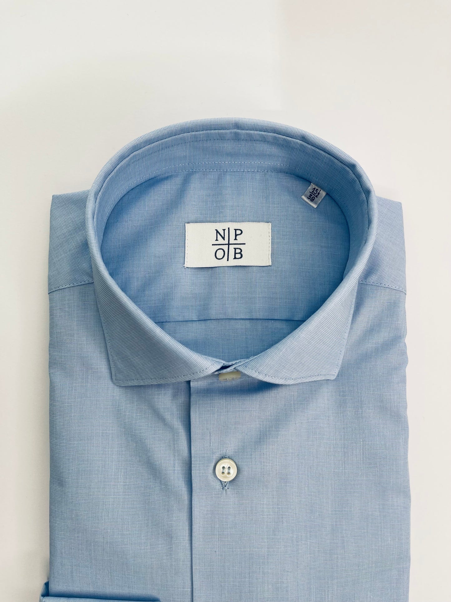 IR0490100900 - CAMICIA TINTA UNITA CELESTE - MASTRICAMICIAI