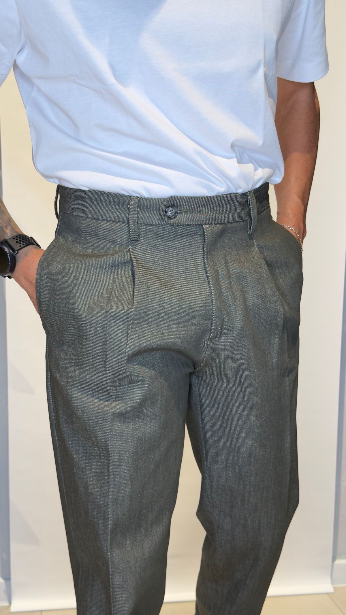CAPRIDENIM/VERDE - PANTALONE - PRODOTTO