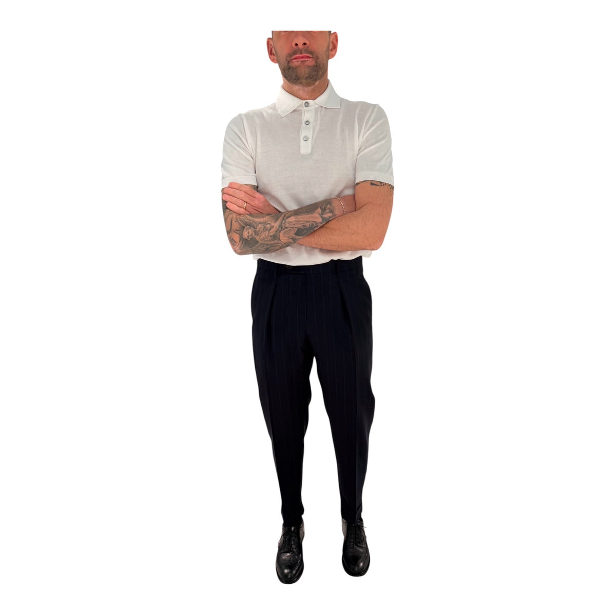CHIAIALONGAN1436/NAVY - PANTALONE - BERWICH