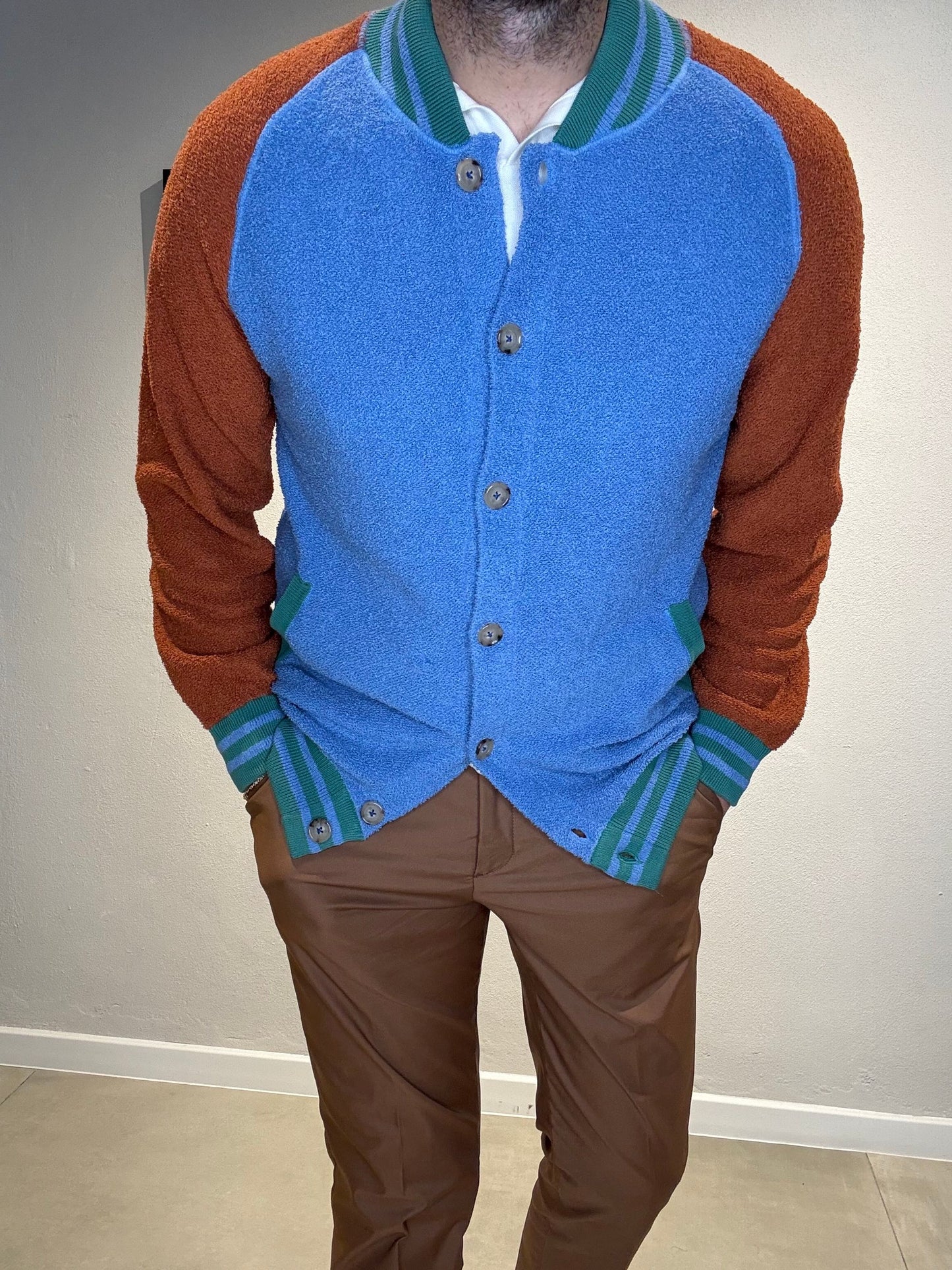 LMU0435/108INDIGO - CARDIGAN - GALLIA