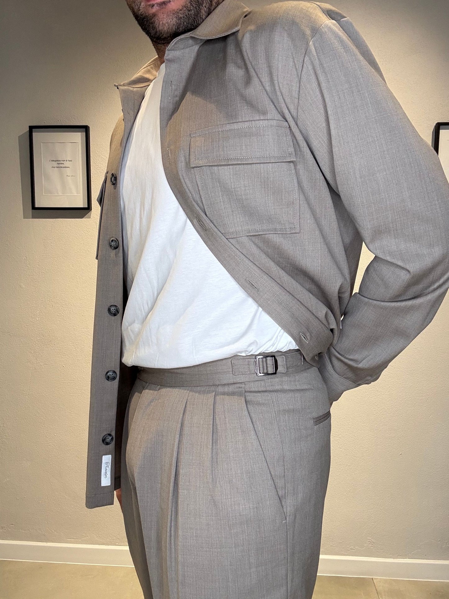GIOVANNIT109/SABBIA - PANTALONE DOPPIA PENCE - VANDOM