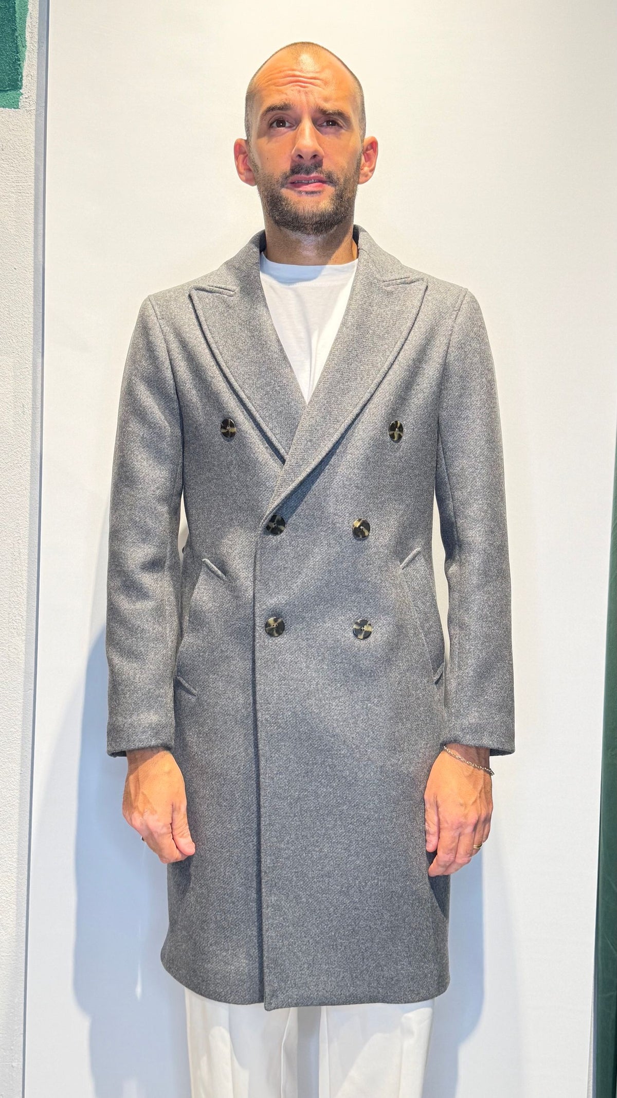 DOUDLECOAT/GRIGIO - CAPPOTTO - MARTIN ZELO
