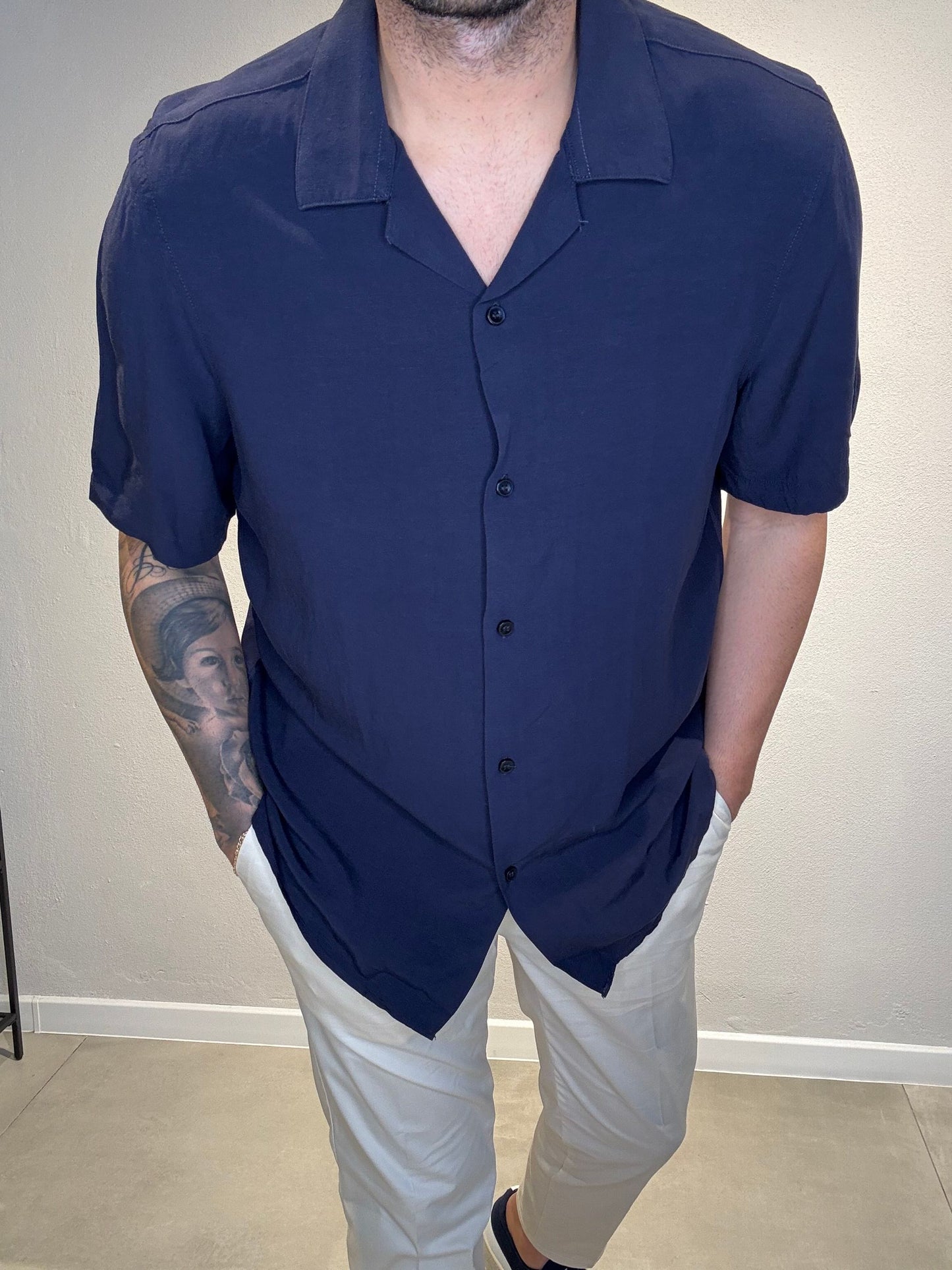 25S14CALINEN/BLUE - CAMICIA - PHILOTINTO