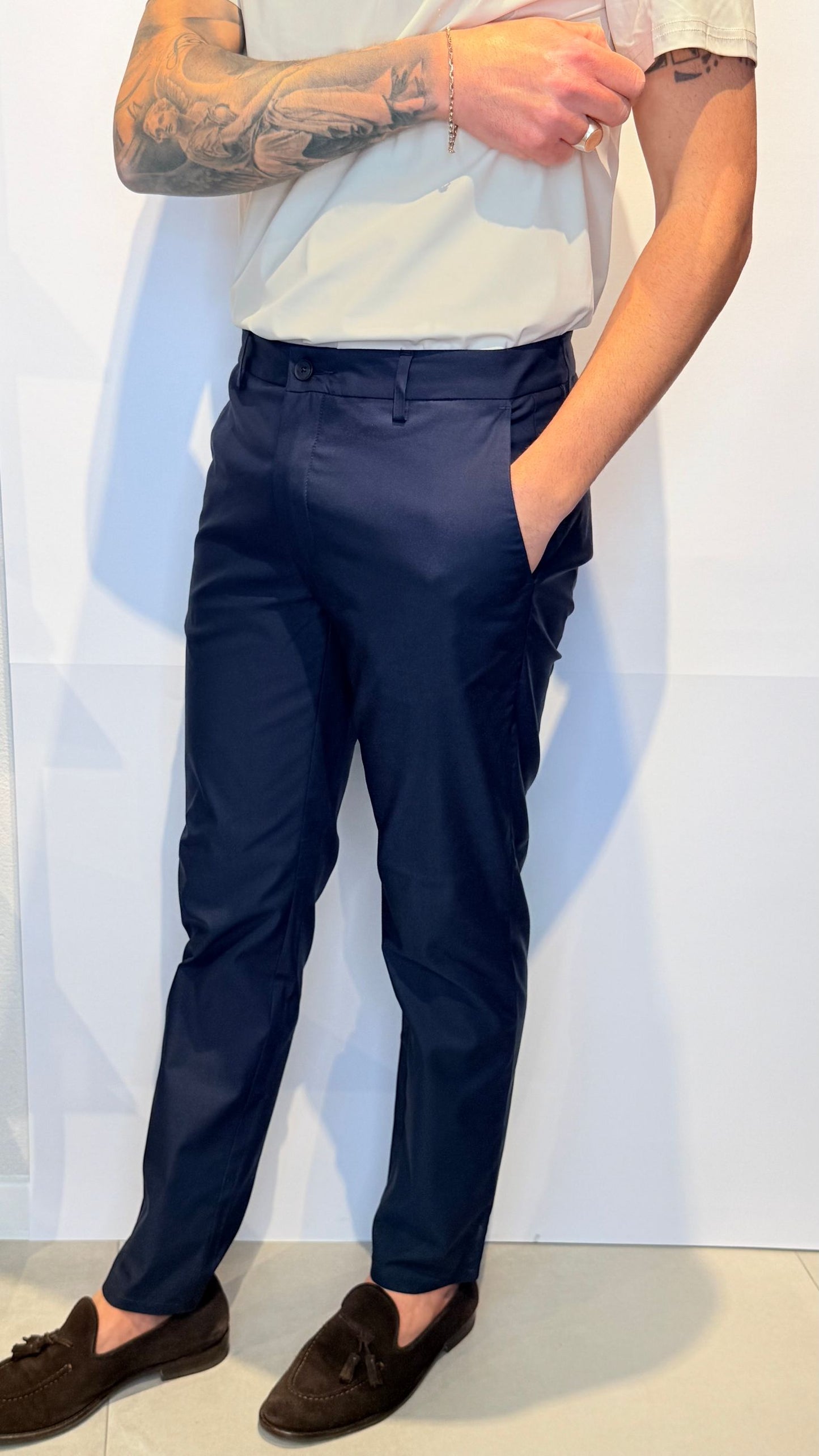 BOB/-OKG1BLU - PANTALONE - TELERIA ZED