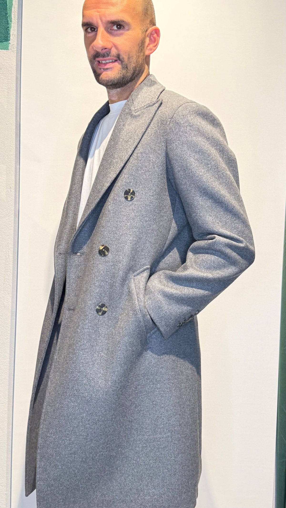 DOUDLECOAT/GRIGIO - CAPPOTTO - MARTIN ZELO