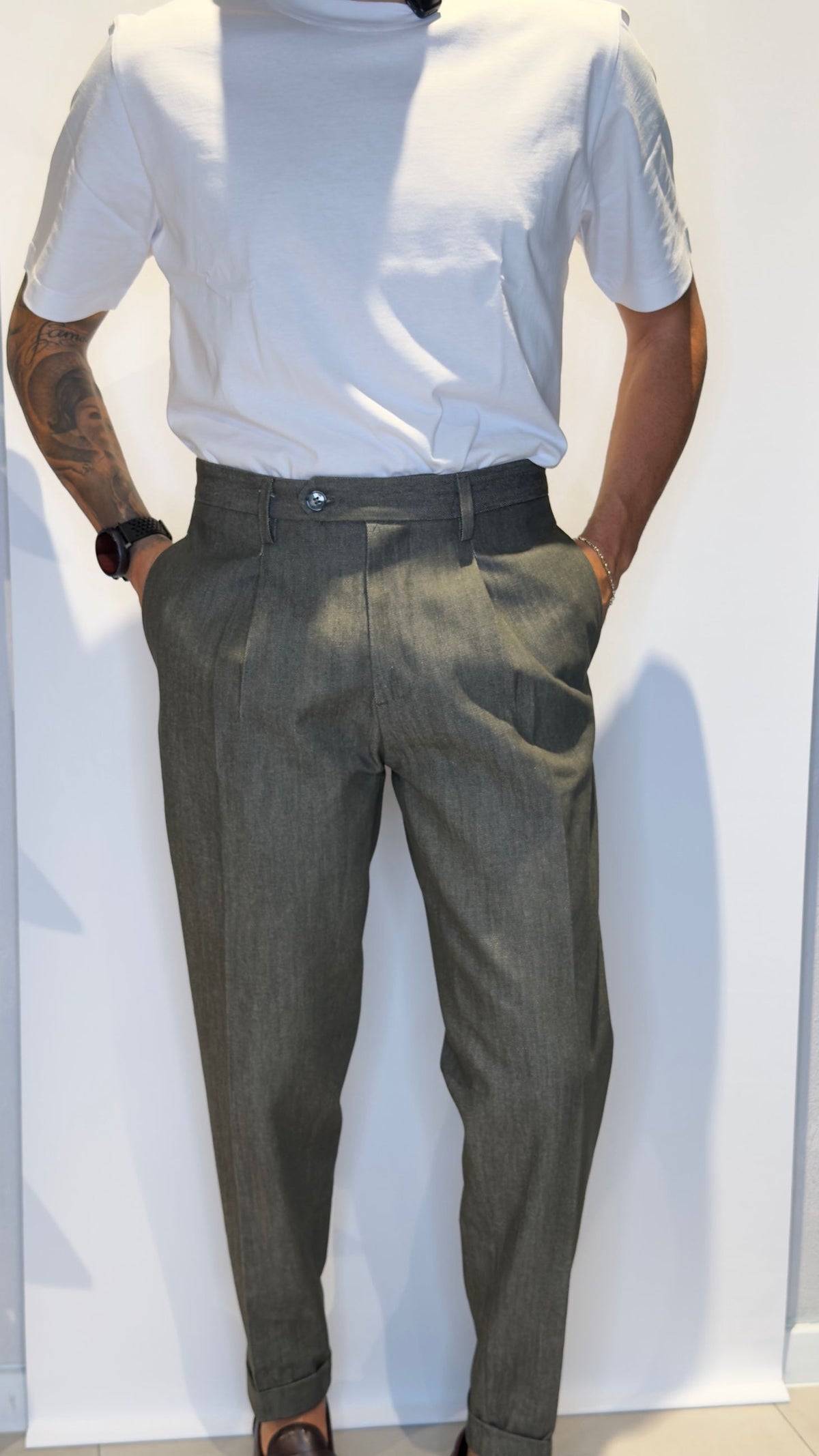 CAPRIDENIM/VERDE - PANTALONE - PRODOTTO