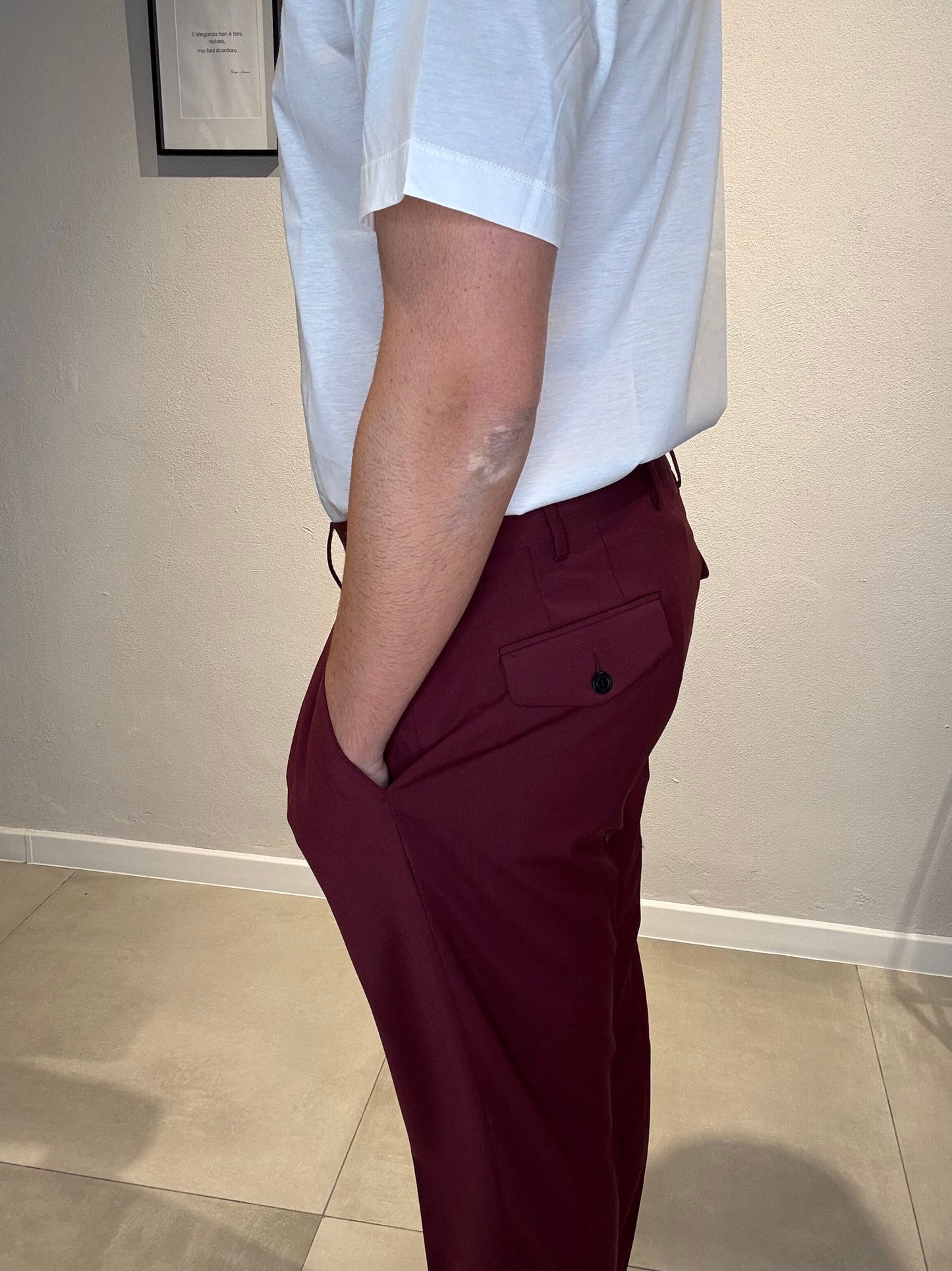 PANTA900P162/BORDEAUX - PANTALONE - IDENTITA' ITALIANA