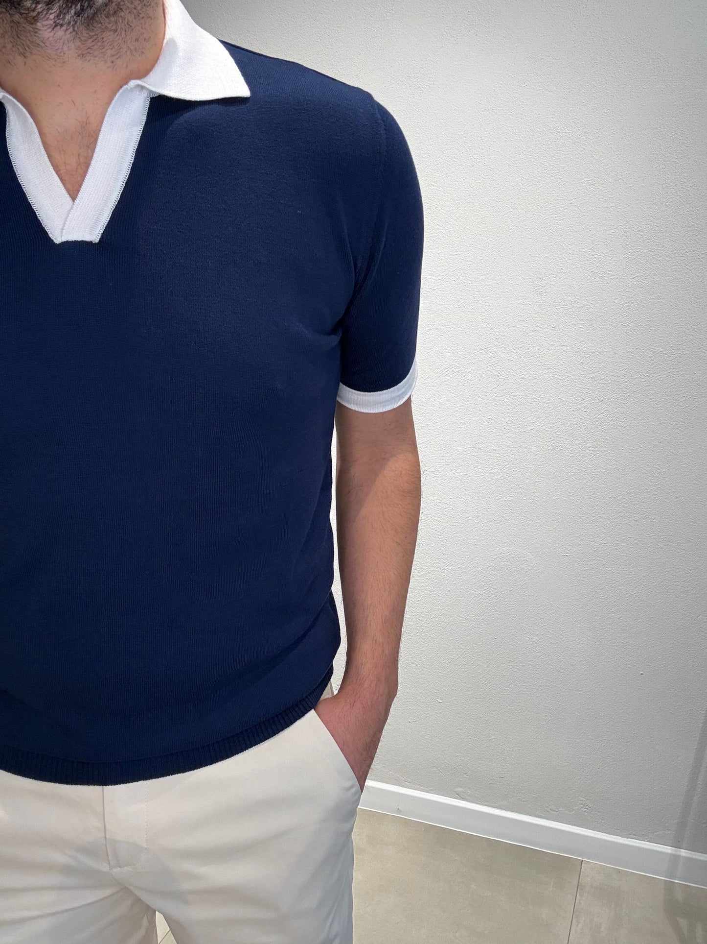LD1277BICOLOR/BLUBIANCO - POLO DERBY M/M - ASHEVILLE