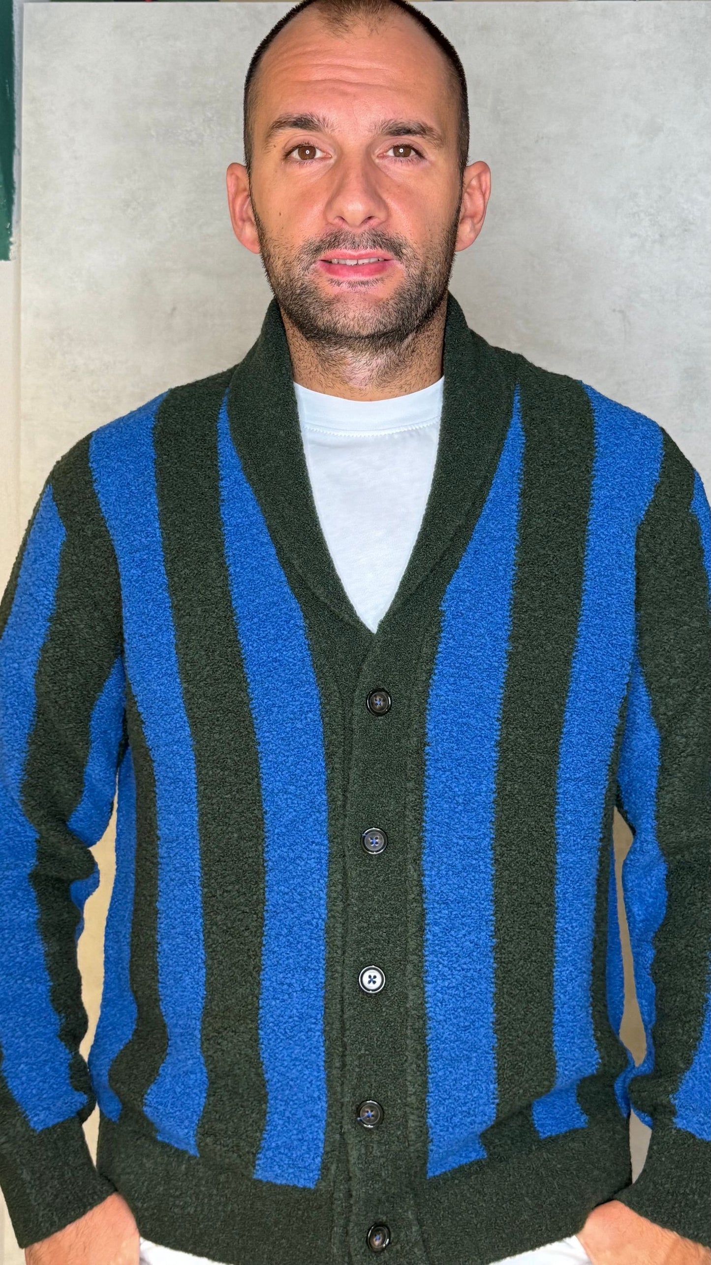 CHUCK/VERDE-BLUETTE - CARDIGAN - GALLIA