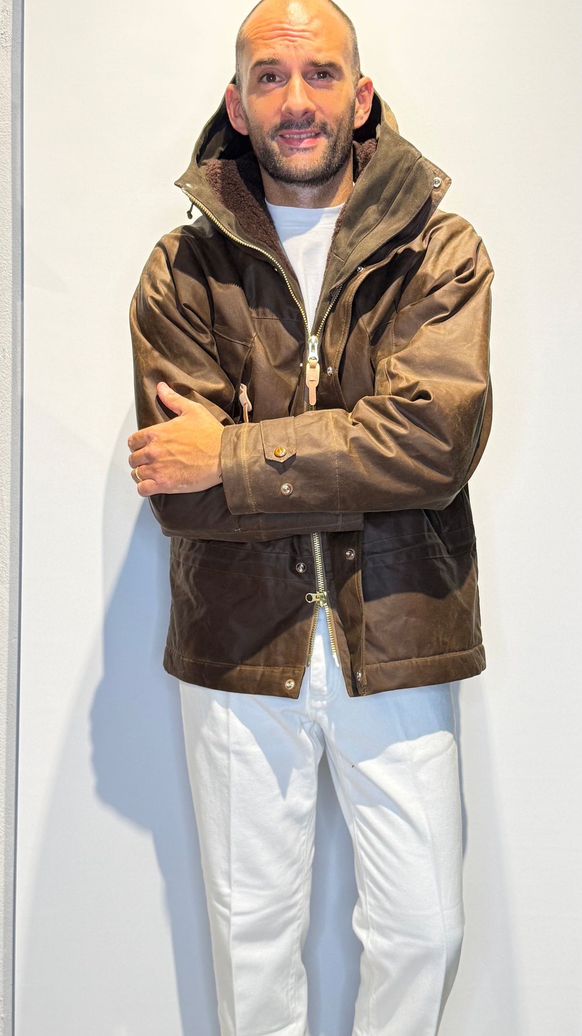7003-WX/DARKTAN - GIUBBINO - MANIFATTURA CECCARELLI