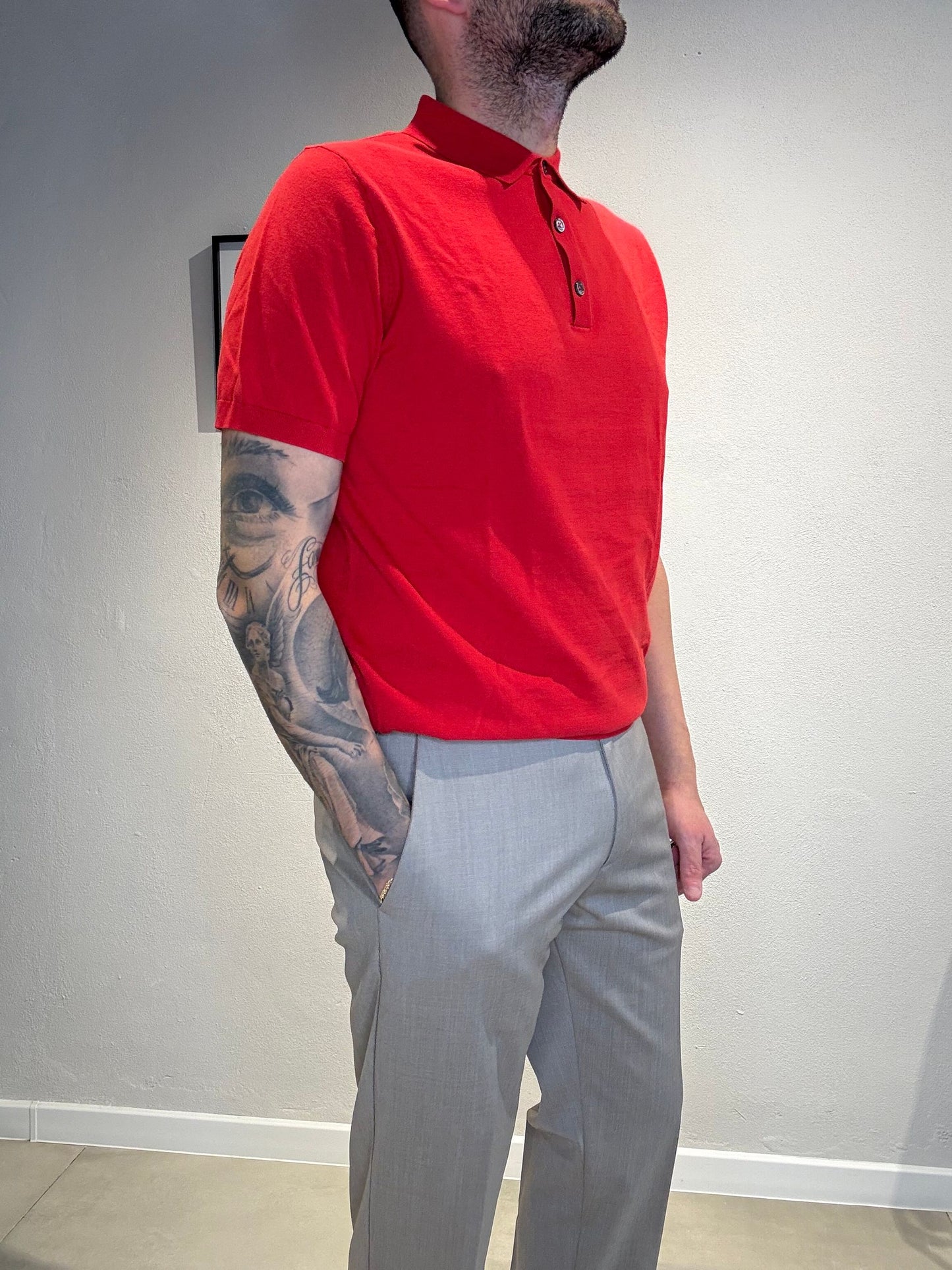 DK87004/ROSSO - POLO M/M - DIKTAT