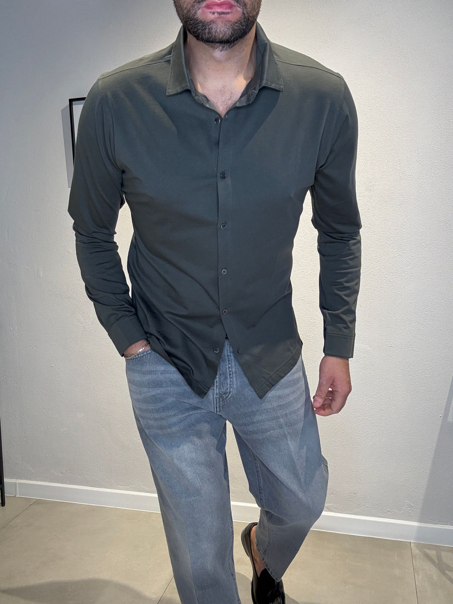 DK87109/MILITARE - POLO CAMICIA M/L - DIKTAT