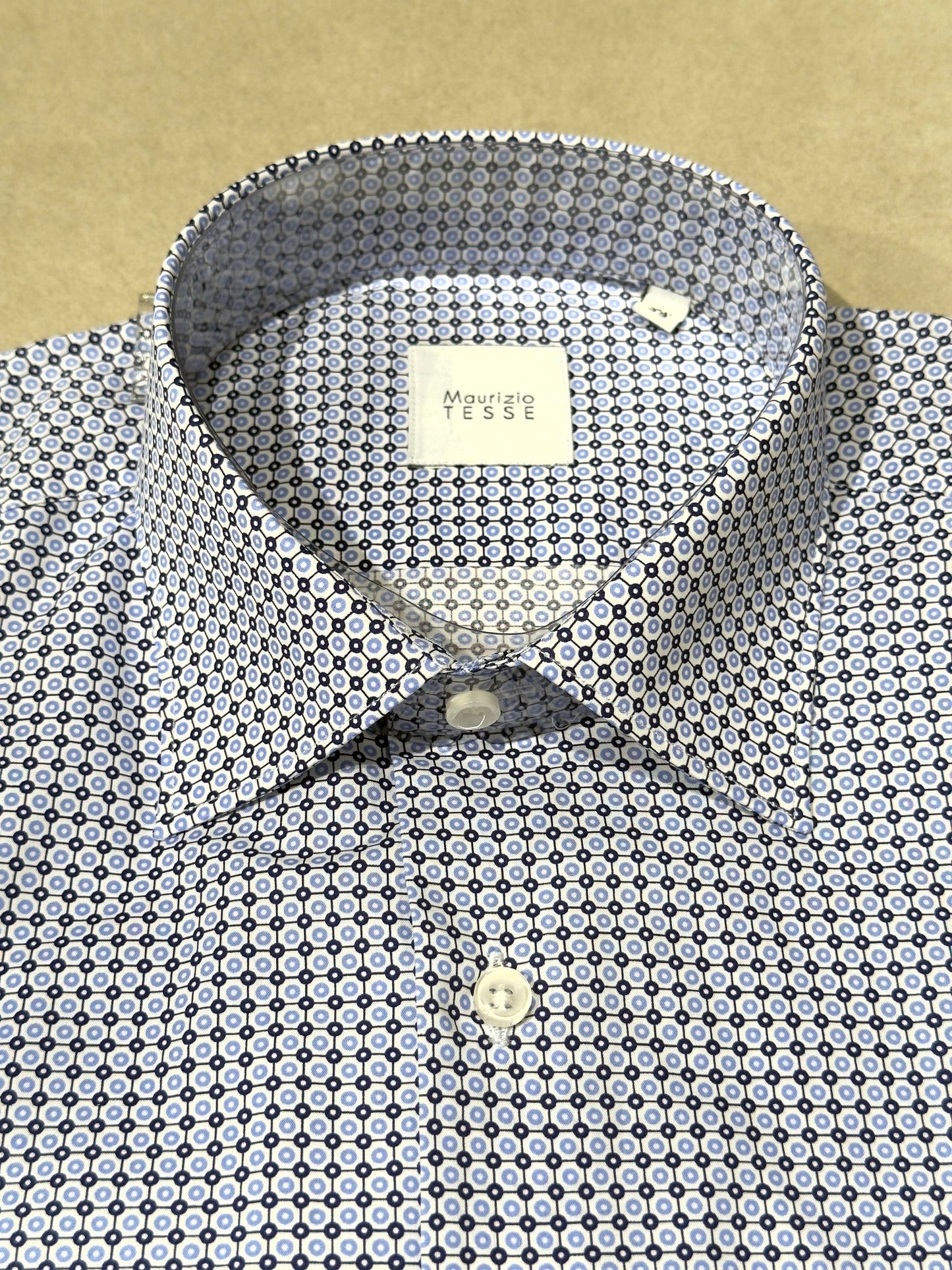 TRANIPOIS/BIANCOBLUCELESTE - CAMICIA - MAURIZIO TESSE