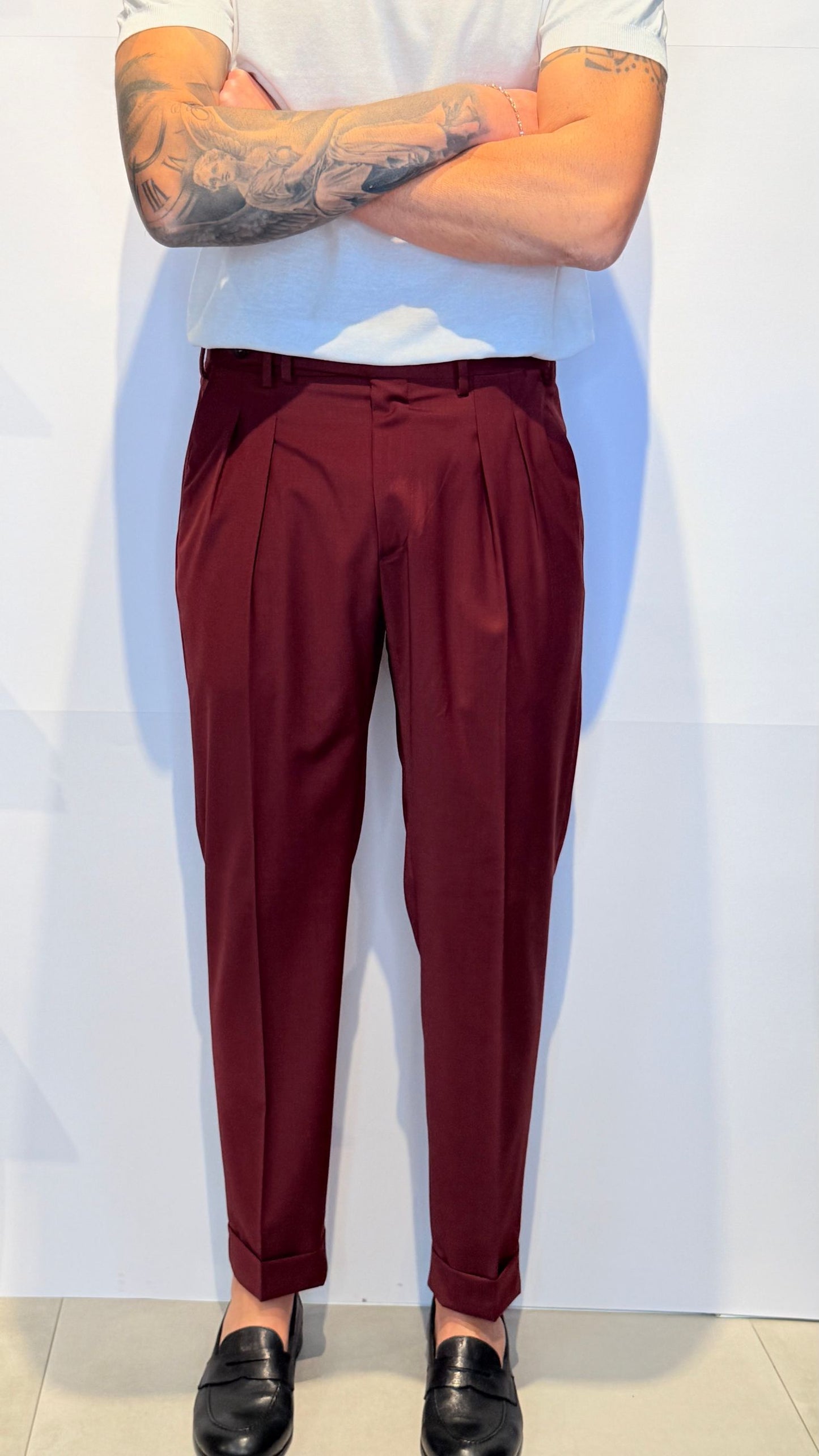 P1682/BORDEAUX - PANTALONE - IDENTITA' ITALIANA