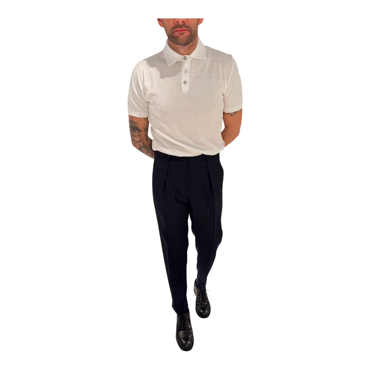 CHIAIALONGAN1436/NAVY - PANTALONE - BERWICH