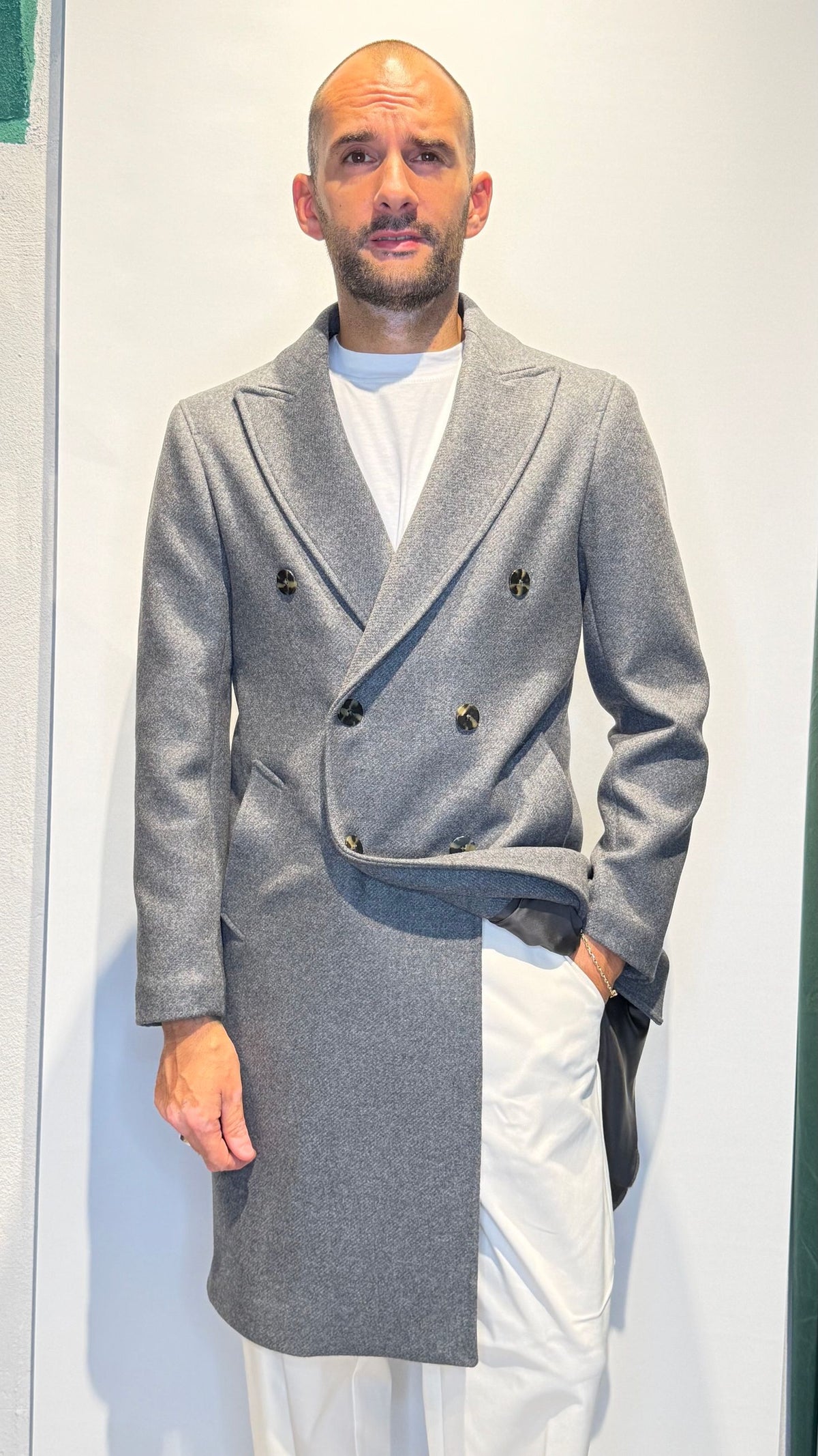 DOUDLECOAT/GRIGIO - CAPPOTTO - MARTIN ZELO