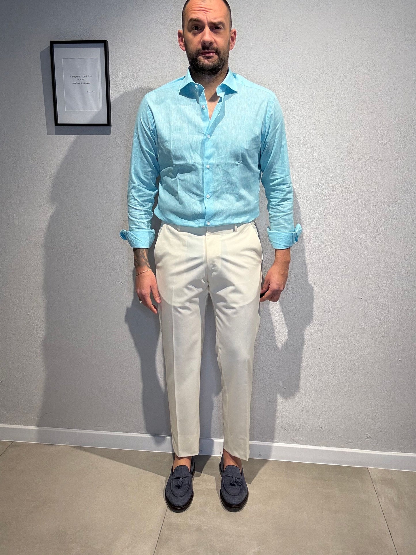 BIARRITZ/ACQUAMARINA - CAMICIA - MAURIZIO TESSE