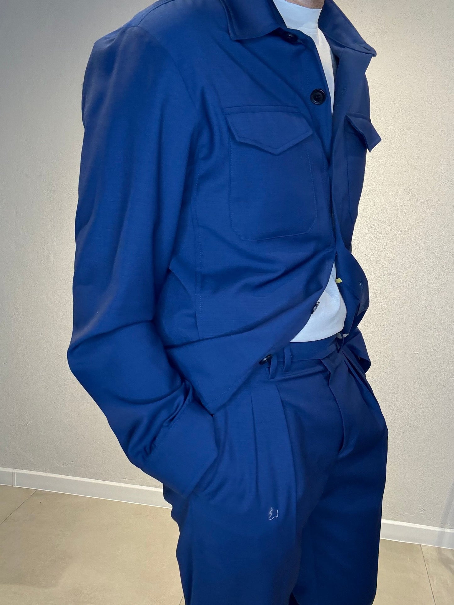 OVERA900P162/BLUETTE - OVERSHIRT- IDENTITA' ITALIANA