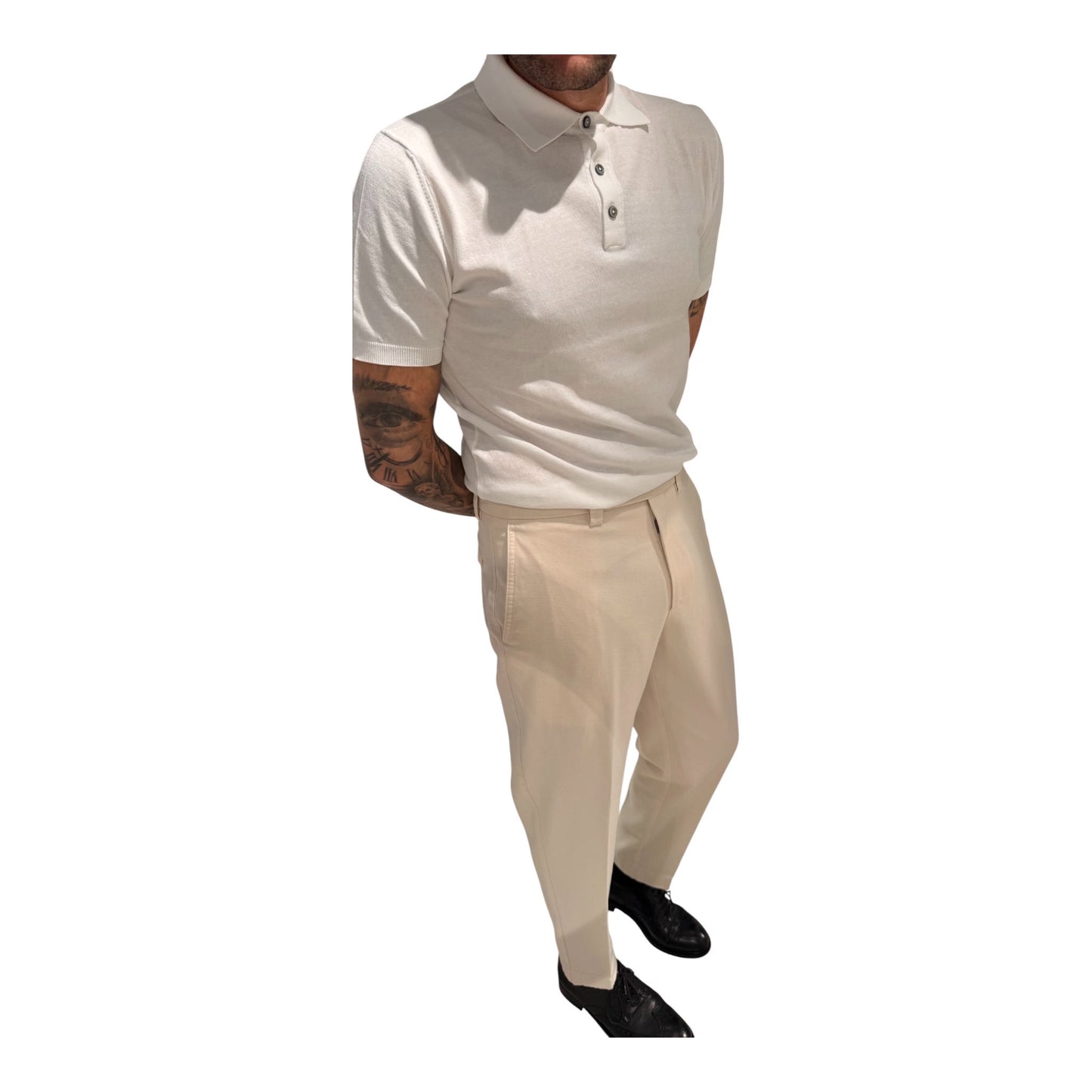 CHIAIAFF-GDC2CANVAS/ECRU - PANTALONE - BERWICH