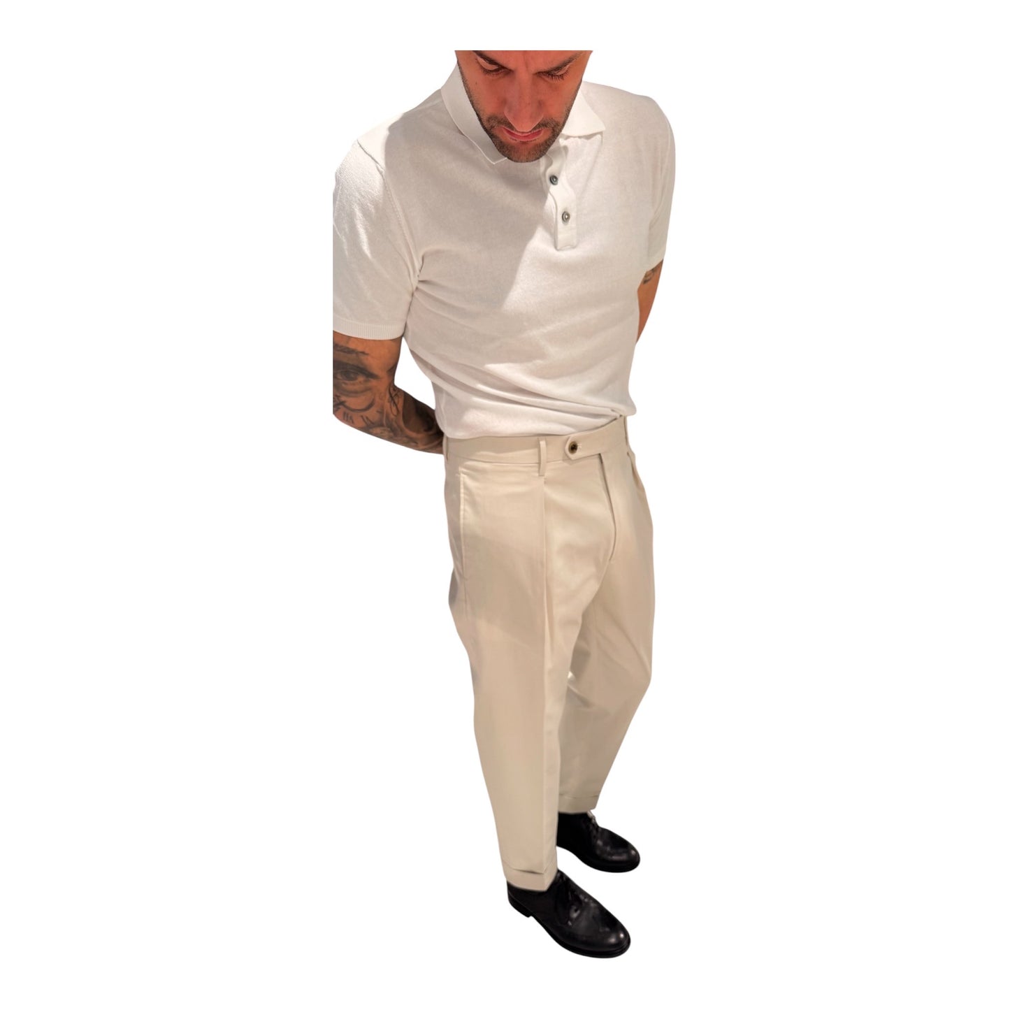 CHIAIALONGCV100BX/ECRU' - PANTALONE - BERWICH