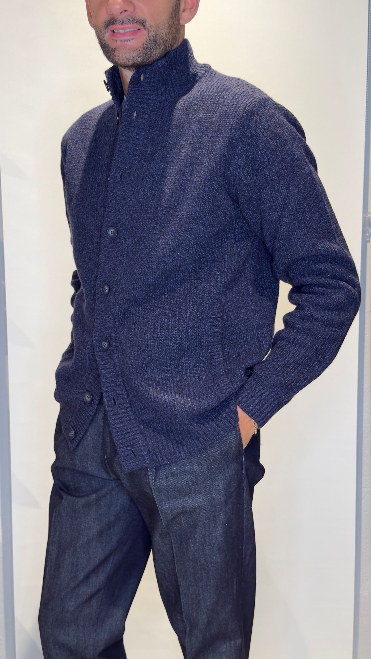 FARO/BLU - CARDIGAN - MIRADO