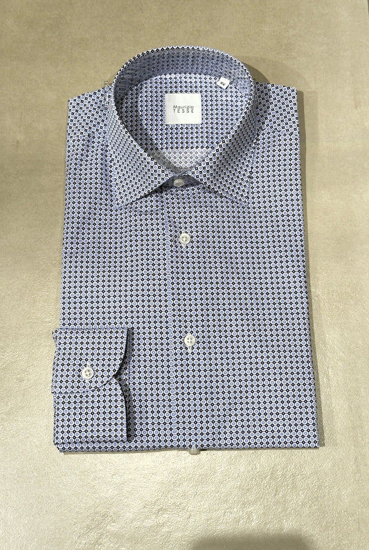 TRANIPOIS/BIANCOBLUCELESTE - CAMICIA - MAURIZIO TESSE