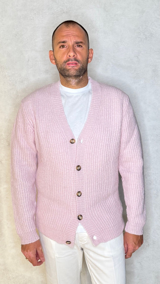 MAXICARDIGANFX3102/1889ROSA - MAXI CARDIGAN - PRIVATI