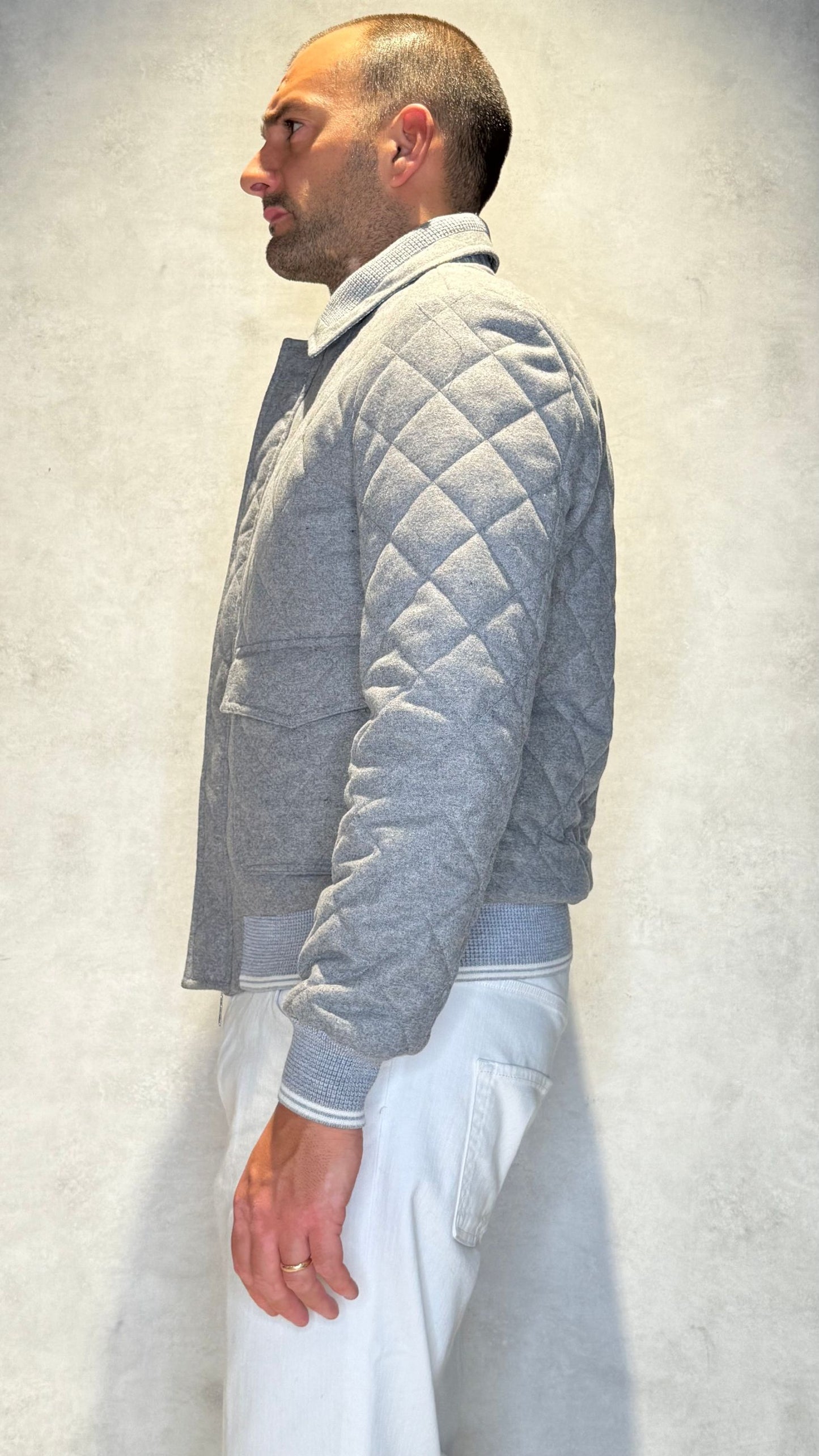 CWOOLTAP/GRIGIO - BOMBER - MARTIN ZELO