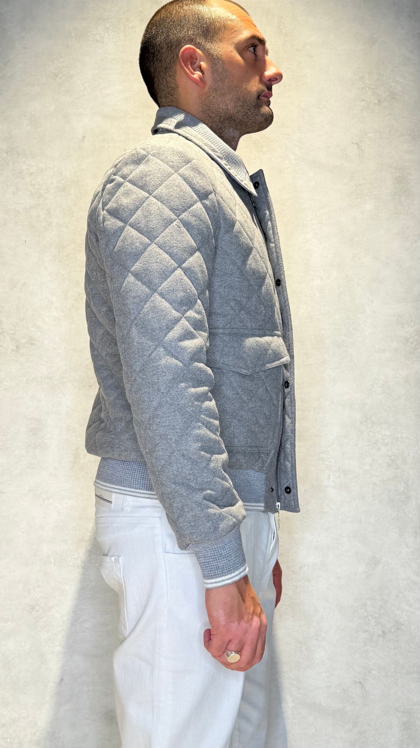 CWOOLTAP/GRIGIO - BOMBER - MARTIN ZELO