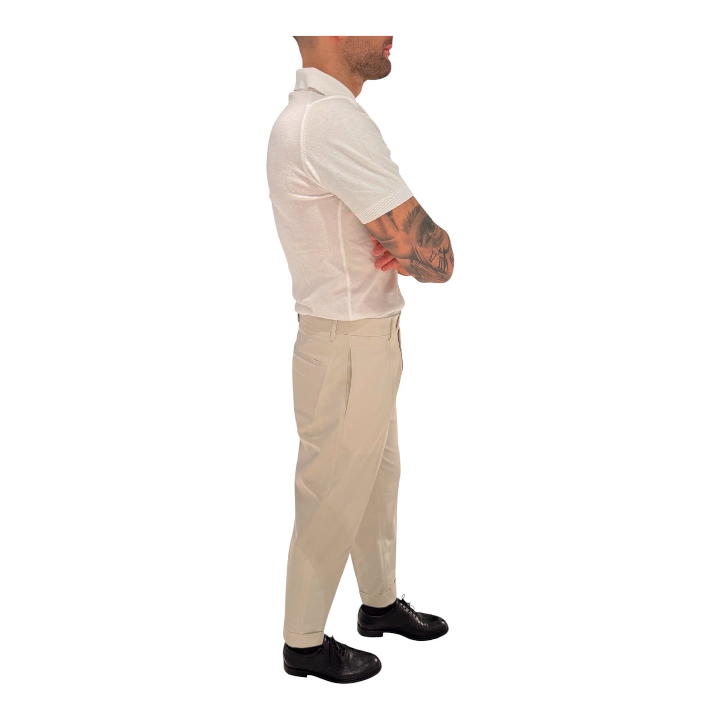 CHIAIALONGCV100BX/ECRU' - PANTALONE - BERWICH