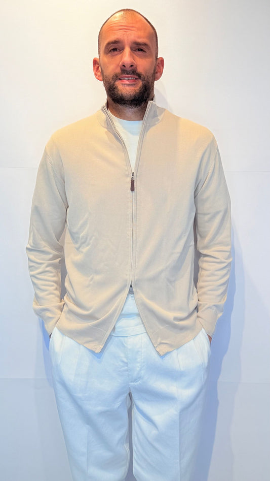 M040224/113BEIGE - CARDIGAN - EMERGING