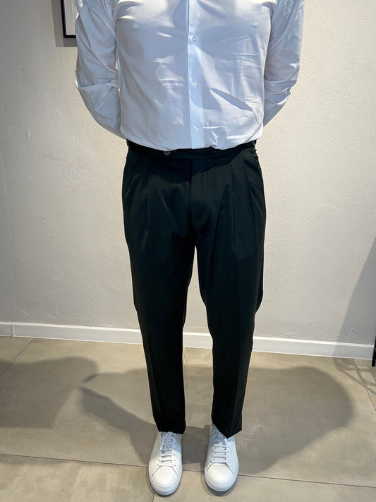 GIOVANNIT109/VERDE - PANTALONE DOPPIA PENCE - VANDOM