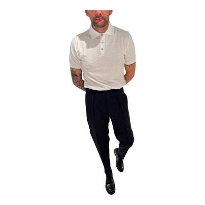 CHIAIALONGAN1436/NAVY - PANTALONE - BERWICH