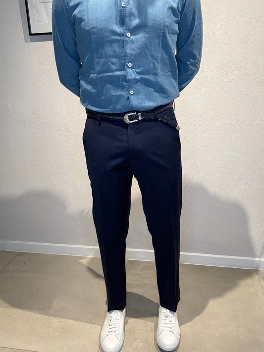 RUDOLFT109/BLU - PANTALONE VENTRE PIATTO - VANDOM