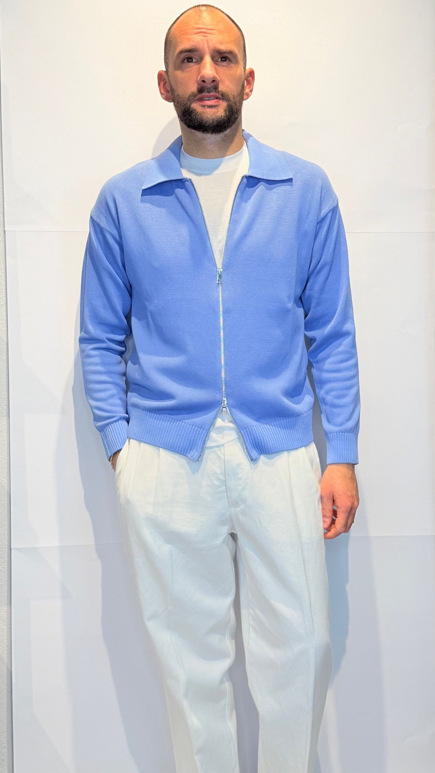 FX9607/AZZURRO - CARDIGAN - PRIVATI