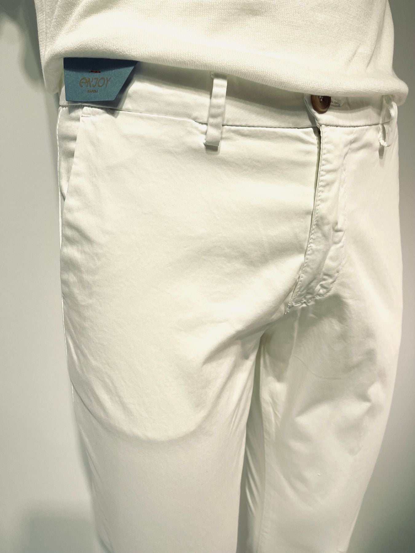 PT24-90002BIANCO - Pant. Estivo - ENJOY