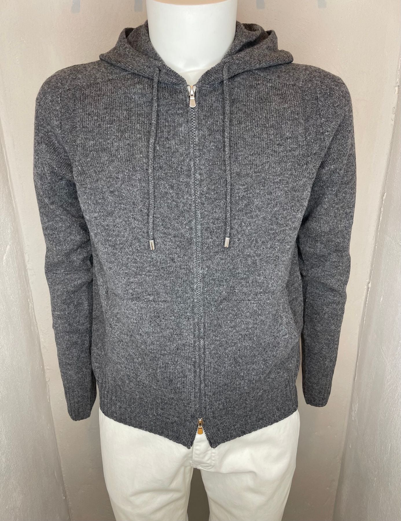 CARDIGAN ZIP CAPPUCCIO/GRIGIO - Maglieria FW24/25 - aplomb