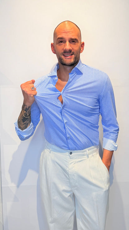 26S10CA-240CELESTE/BIANCO - CAMICIA - PHILOTINTO