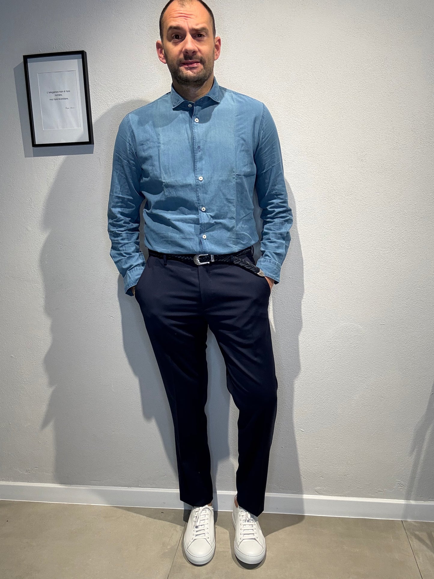RUDOLFT109/BLU - PANTALONE VENTRE PIATTO - VANDOM